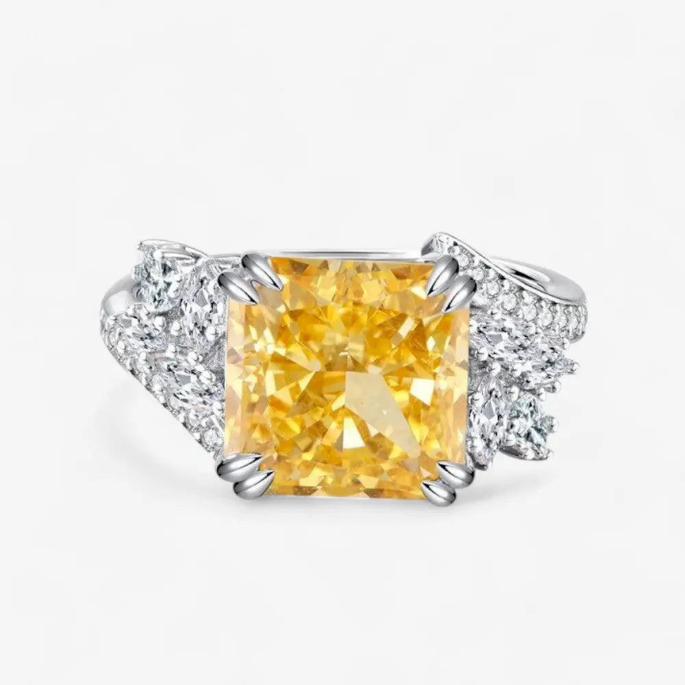 Sterling Silver Citrine Glow Ring - Dolce Vincita